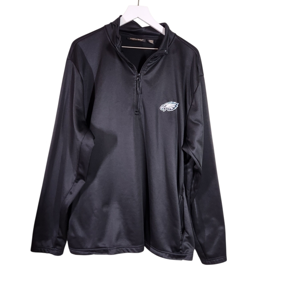 Dunbrooke Philadelphia Eagles All-Star Tech Quarter- Zip, sz 2XL
